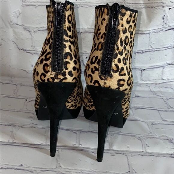 Aldo leopard print fur ankle boots - Picture 4 of 7